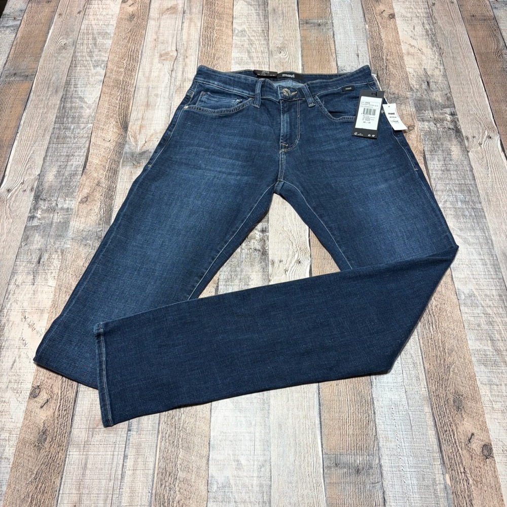 Mavi Jake Slim Leg Mens 28x32 Deep Feather Blue Tencel Stretch Jeans M0042231313